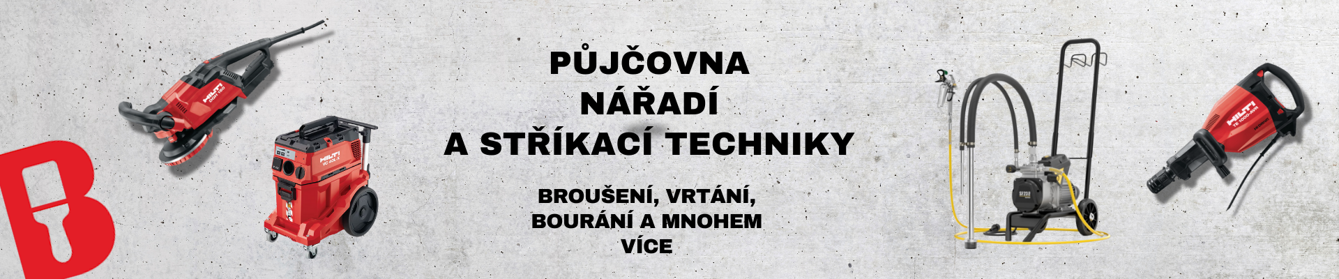 Půjčovná nářadí a stříkací techniky Kravaře